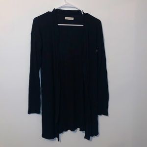 Black textured cardigan